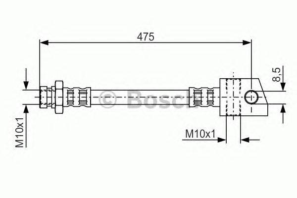 Тормозной шланг BOSCH 1 987 476 549