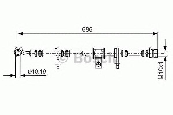 Тормозной шланг CF GOMMA 511159