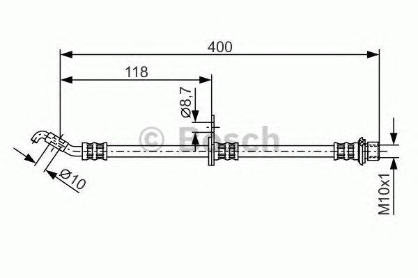 Тормозной шланг BOSCH 1 987 481 363