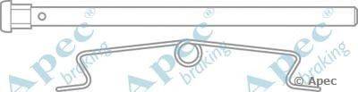 Комплектующие, тормозные колодки APEC braking KIT522