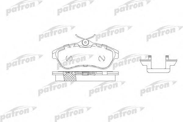 Комплект тормозных колодок, дисковый тормоз PATRON PBP1543