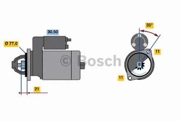 Стартер BOSCH 0 986 014 151