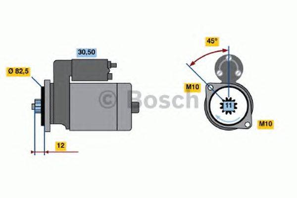 Стартер BOSCH 1627