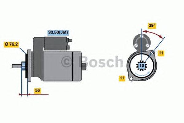 Стартер BOSCH 0 986 016 700