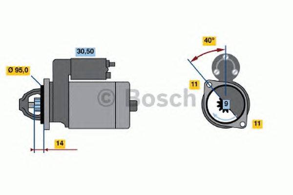 Стартер BOSCH 1674