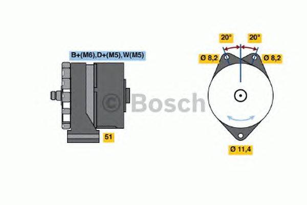 Генератор BOSCH 9 120 080 114