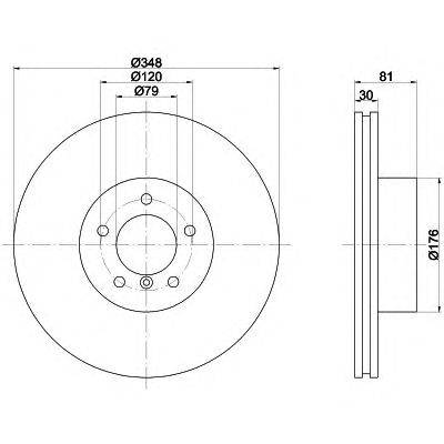 Тормозной диск HELLA PAGID 8DD 355 109-971