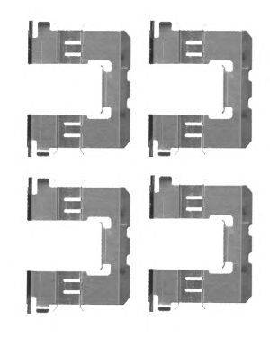 Комплектующие, колодки дискового тормоза HELLA PAGID 8DZ 355 204-591