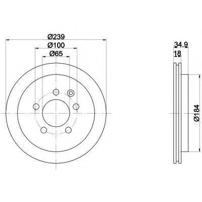 Тормозной диск HELLA PAGID 8DD 355 107-641