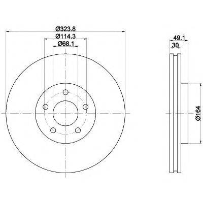 Тормозной диск HELLA PAGID 8DD 355 120-271