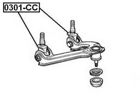 Подвеска, рычаг независимой подвески колеса AKITAKA 0324017