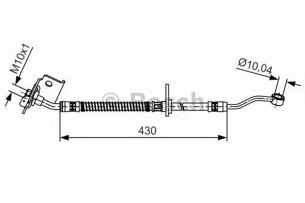 Тормозной шланг BOSCH 1 987 481 504