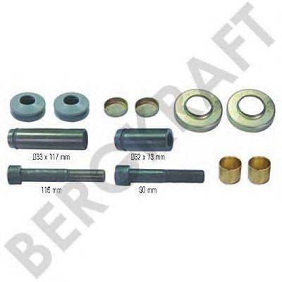 Комплект тормозных колодок, дисковый тормоз BERGKRAFT BK1613002AS