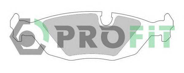 Комплект тормозных колодок, дисковый тормоз PROFIT 5000-0296