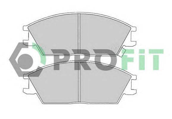 Комплект тормозных колодок, дисковый тормоз PROFIT 5000-0435 C