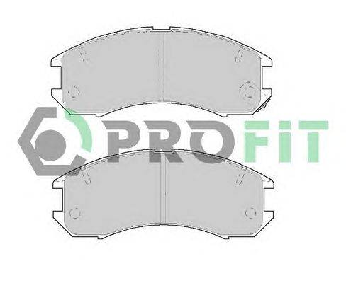 Комплект тормозных колодок, дисковый тормоз PROFIT 5000-0576