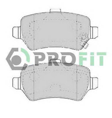 Комплект тормозных колодок, дисковый тормоз PROFIT 50001521