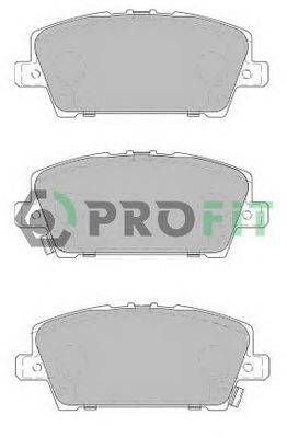 Комплект тормозных колодок, дисковый тормоз PROFIT 5000-2006
