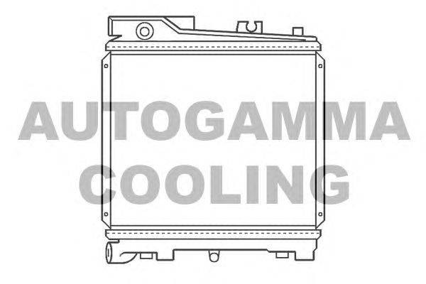Радиатор, охлаждение двигателя AUTOGAMMA 100102
