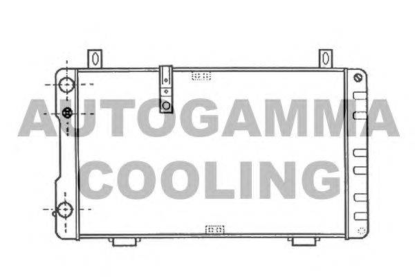 Радиатор, охлаждение двигателя AUTOGAMMA 100181