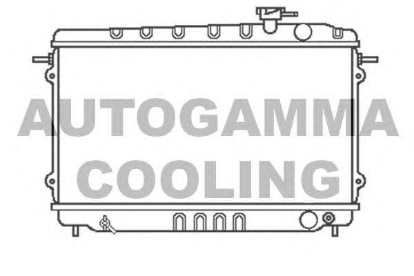 Радиатор, охлаждение двигателя AUTOGAMMA 100401