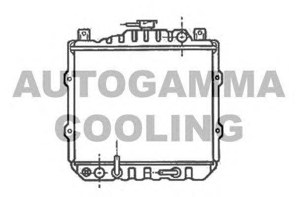 Радиатор, охлаждение двигателя AUTOGAMMA 100978