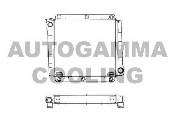 Радиатор, охлаждение двигателя AUTOGAMMA 101100