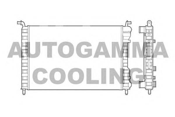 Радиатор, охлаждение двигателя AUTOGAMMA 101188