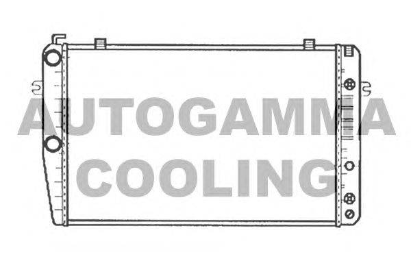 Радиатор, охлаждение двигателя AUTOGAMMA 102154