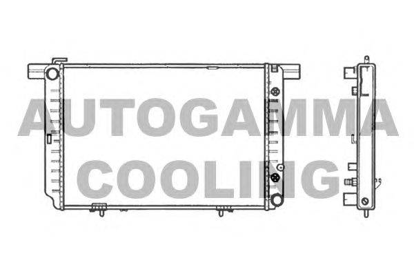 Радиатор, охлаждение двигателя AUTOGAMMA 102159