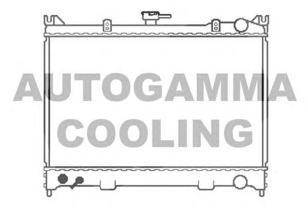 Радиатор, охлаждение двигателя AUTOGAMMA 102188