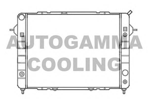 Радиатор, охлаждение двигателя AUTOGAMMA 102243