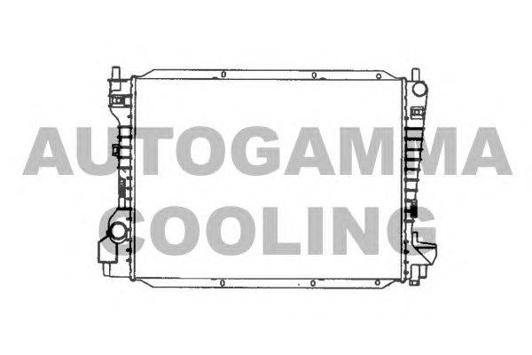 Радиатор, охлаждение двигателя AUTOGAMMA 103077