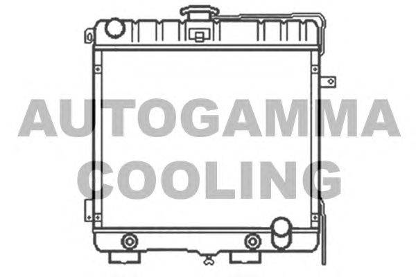 Радиатор, охлаждение двигателя AUTOGAMMA 103341