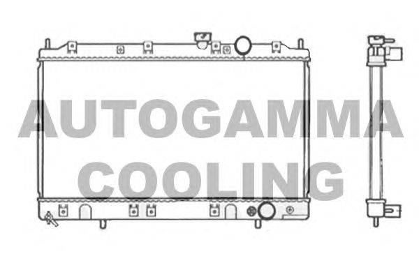 Радиатор, охлаждение двигателя AUTOGAMMA 103494