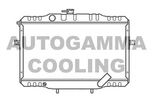 Радиатор, охлаждение двигателя AUTOGAMMA 104080