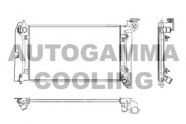 Радиатор, охлаждение двигателя AUTOGAMMA 104164