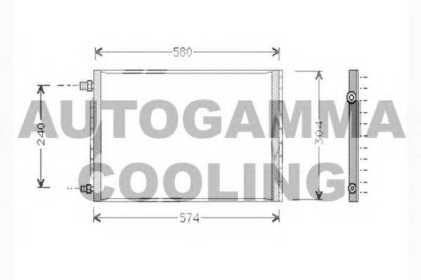 Конденсатор, кондиционер AUTOGAMMA 104304