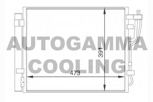 Конденсатор, кондиционер AUTOGAMMA 104456