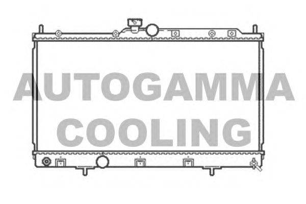 Радиатор, охлаждение двигателя AUTOGAMMA 104607