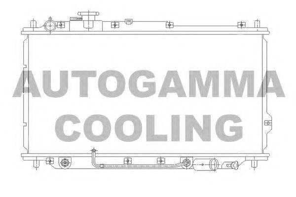 Радиатор, охлаждение двигателя AUTOGAMMA 104653