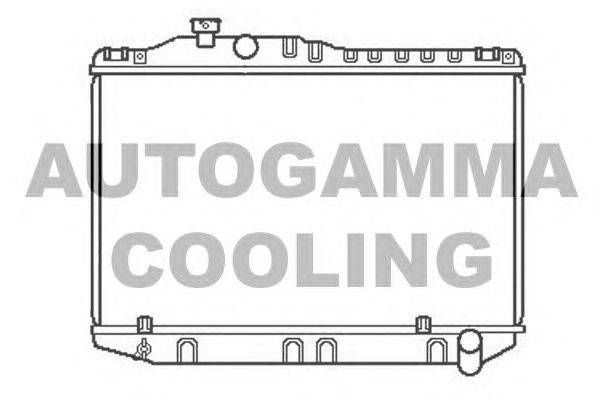 Радиатор, охлаждение двигателя AUTOGAMMA 104726