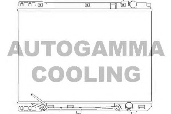 Радиатор, охлаждение двигателя AUTOGAMMA 104843