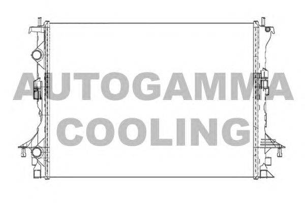 Радиатор, охлаждение двигателя AUTOGAMMA 105306