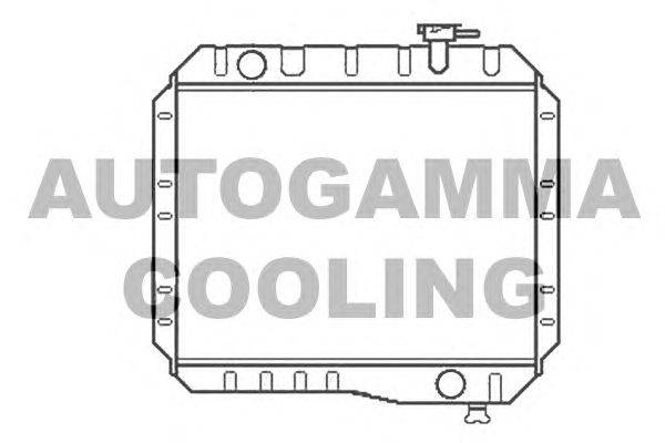 Радиатор, охлаждение двигателя AUTOGAMMA 105362