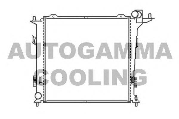 Радиатор, охлаждение двигателя AUTOGAMMA 105408