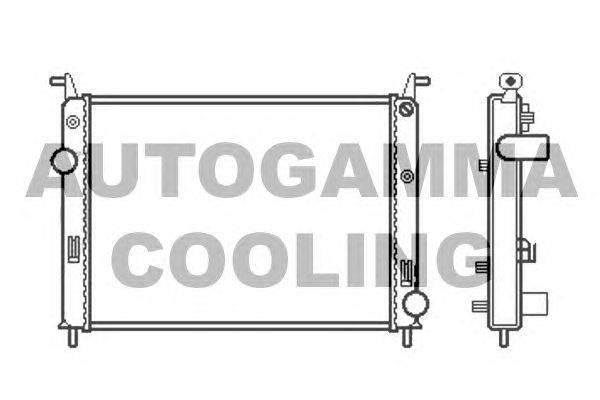 Радиатор, охлаждение двигателя AUTOGAMMA 105429