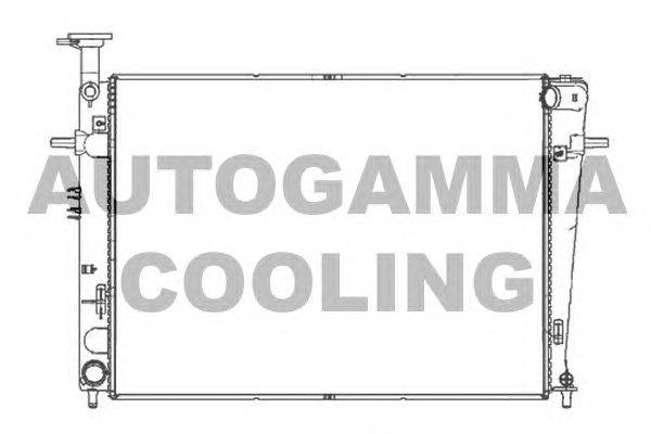 Радиатор, охлаждение двигателя AUTOGAMMA 105534