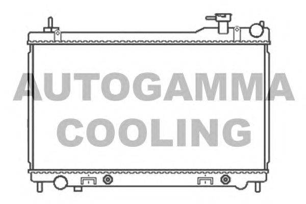 Радиатор, охлаждение двигателя AUTOGAMMA 105759