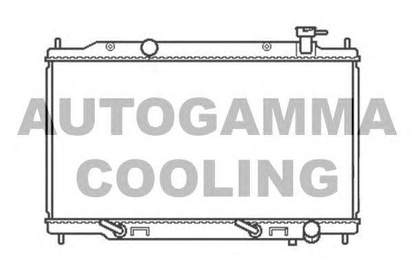 Радиатор, охлаждение двигателя AUTOGAMMA 107017